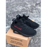 Кроссовки Adidas Yeezy Boost 350 Black Red черные с красным